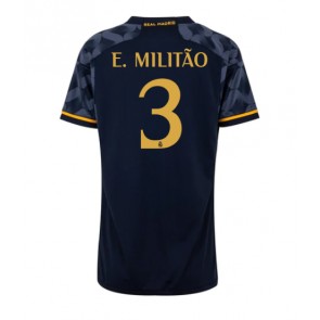 Real Madrid Eder Militao #3 Replica Away Stadium Shirt for Women 2023-24 Short Sleeve